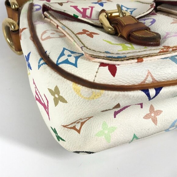 LOUIS VUITTON White Monogram Shoulder Bag - Picture 6 of 16
